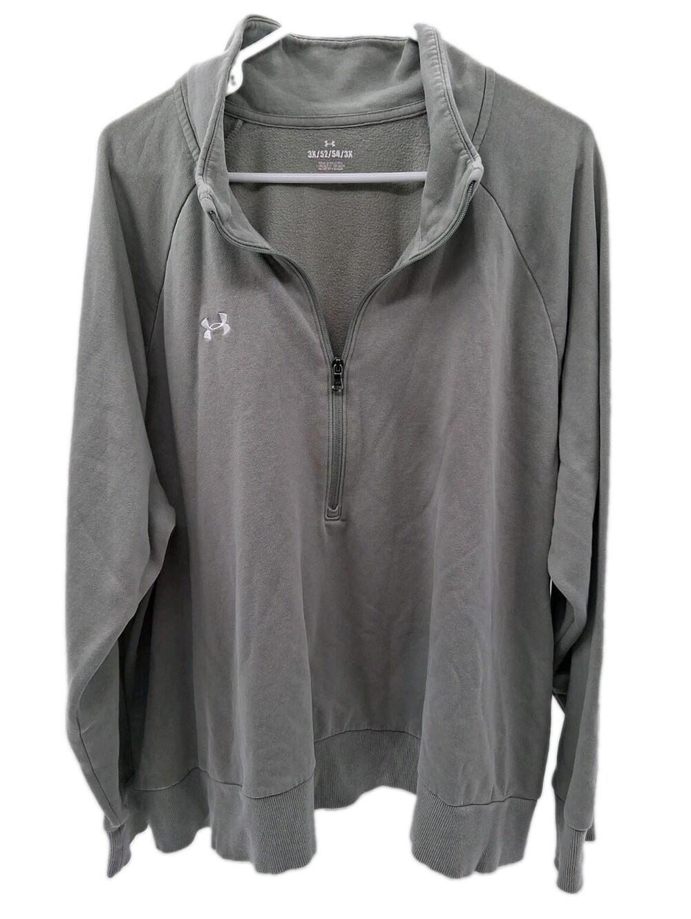 Under Armour Rival Fleece Women's 3x Green Plus Half Zip Pullover Sweatshirt